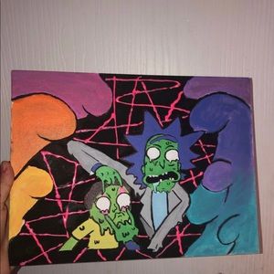 Rick and morty custom canvas!